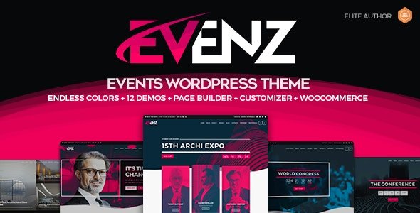 Evenz v128 Tema de WordPress para conferencias y eventos