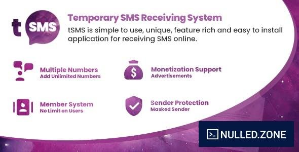 tSMS v19 Sistema de recepcion de SMS temporal